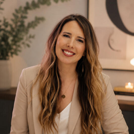 Black and white portrait of Candice Berry, event marketing and experiential strategy consultant based in Austin, Texas